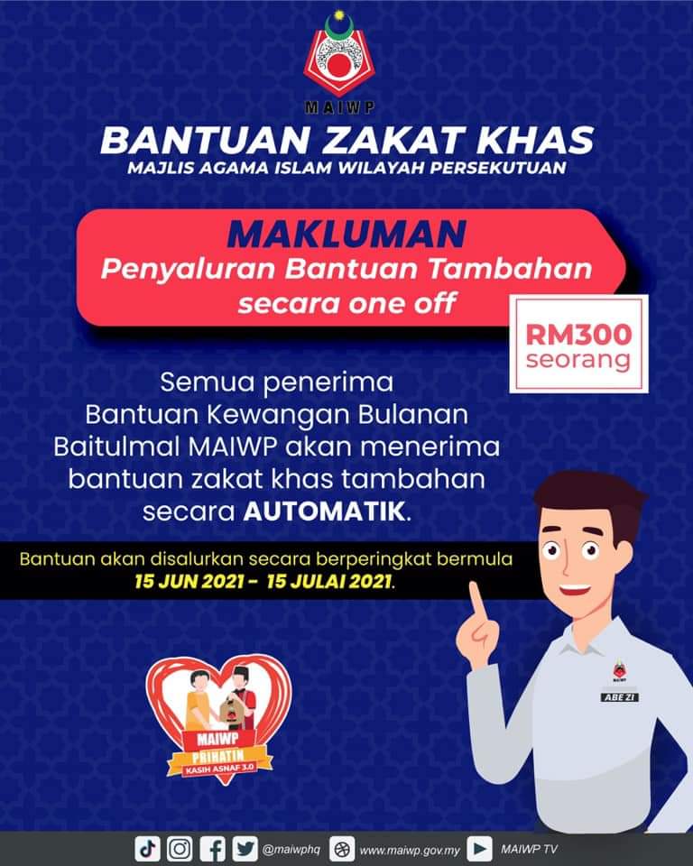 Permohonan Bantuan Zakat Kecemasan MAIWP 3 0 Musaadah Covid 19