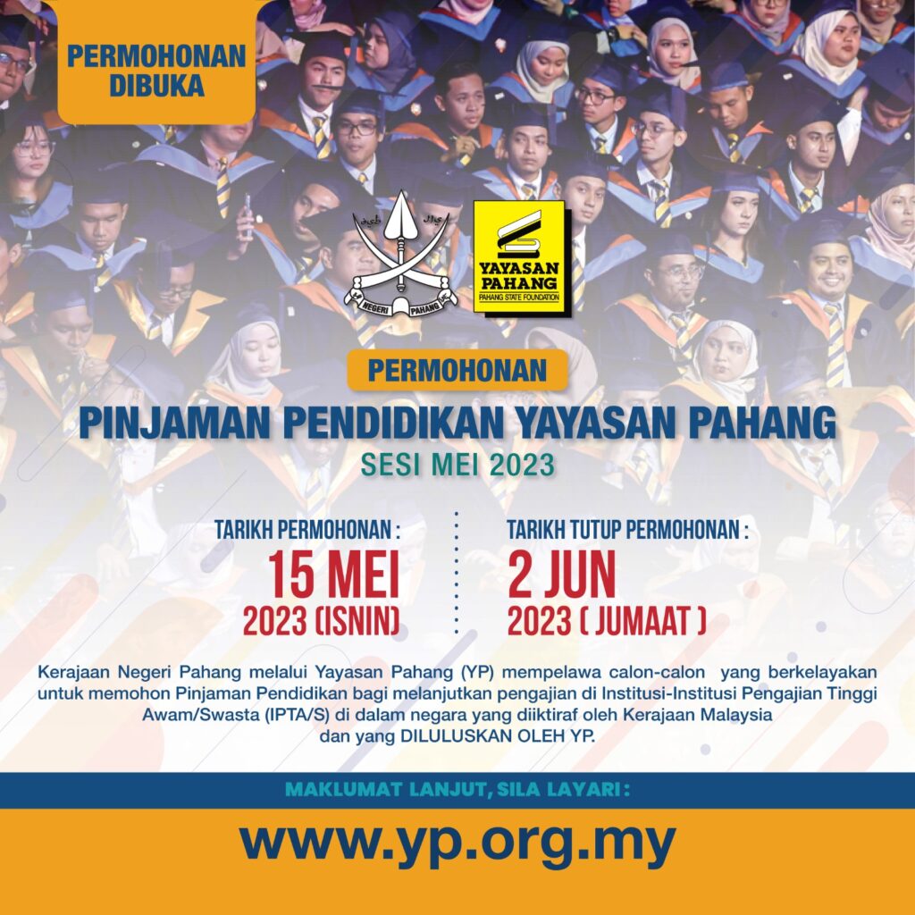 Permohonan Pinjaman Pendidikan Yayasan Pahang 2023