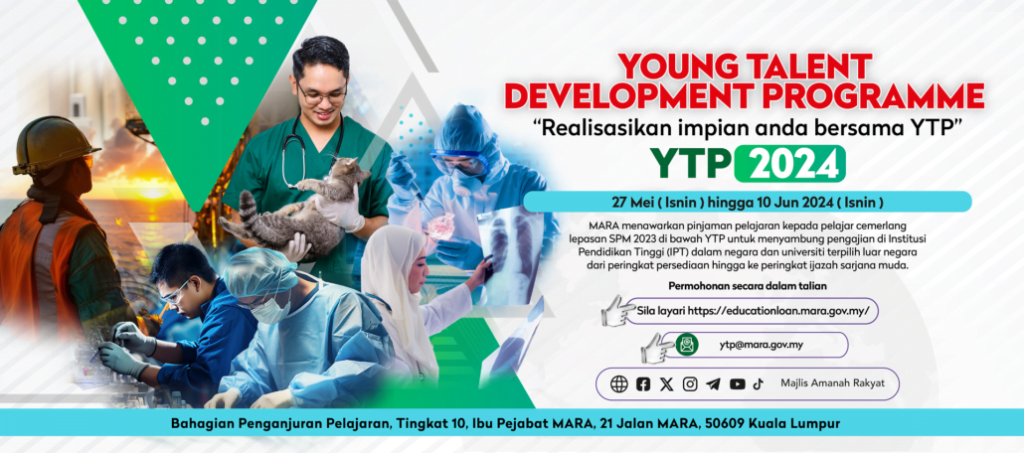 Permohonan Program Pembangunan Bakat Muda (YTP) MARA 2024